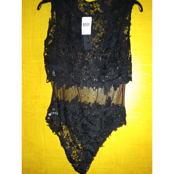 KIKI RIKI LACE ILLUSION WAIST BODYSUIT - Picture 3 of 7